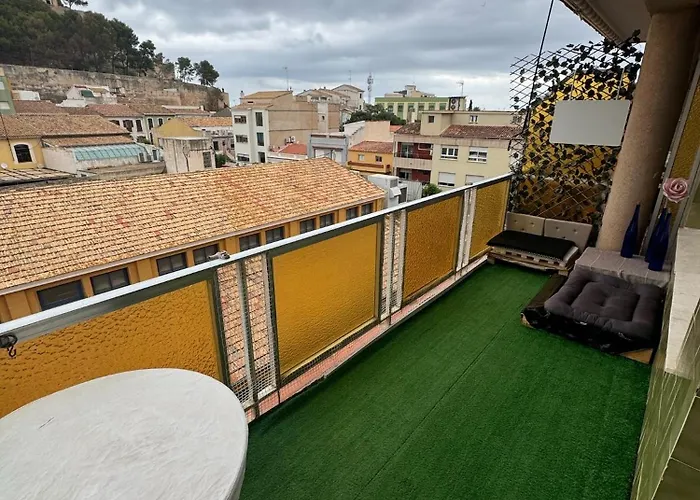 Habitación triple en el centro con vistas Dénia