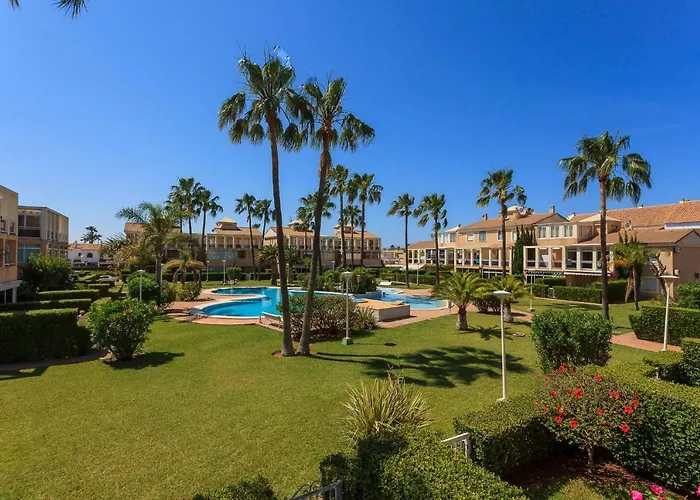 Apartamento playa con piscina y terraza en urbanizacion de lujo Dénia